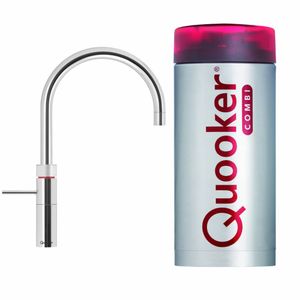 Quooker Fusion Round Chroom Met Boiler Combi/Combi+ - Reservoir Combi 2.2-e Boiler Eqr