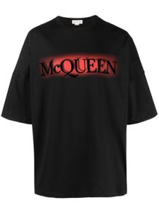 Alexander McQueen t-shirt en coton à logo imprimé - Noir