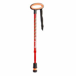 Flexyfoot wandelstok Rood met ovale handvat