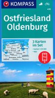 Wandelkaart 410 Ostfriesland Oldenburg | Kompass - thumbnail