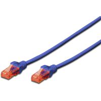 Digitus DK-1617-050/B-BU RJ45 Netwerkkabel, patchkabel CAT 6 U/UTP 5.00 m Blauw Vlambestendig, Halogeenvrij, Onafgeschermd 1 stuk(s) - thumbnail