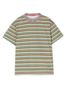 Stella McCartney Kids t-shirt à bande logo - Multicolore