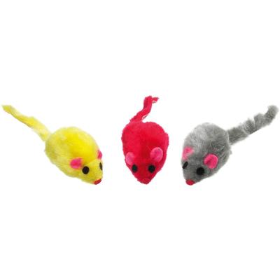 Kattenspeeltje Muis Blisterpack - 9 stuks 12 x 3 x 2.5 cm Flamingo Mix
