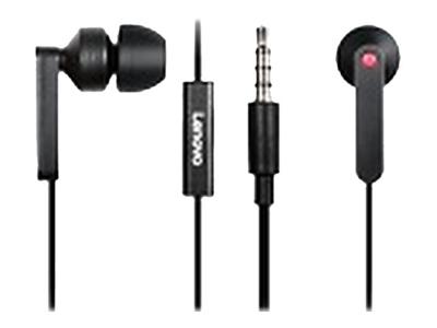 In-ear hoofdtelefoons met micro - inwendig - met bekabeling - 3,5 mm-stekker - voor IdeaPad 3 14; ThinkCentre M90; ThinkEdge SE30; ThinkPad L13 Gen 2; L13 Yoga Gen 2; V50s-07