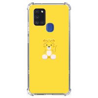 Samsung Galaxy A21s Stevig Bumper Hoesje Baby Leopard - thumbnail