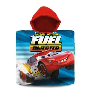 Disney Cars badcape/poncho Fuel Injected met rode capuchon voor kinderen