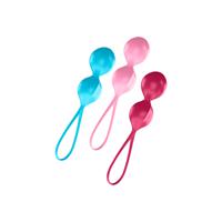 V Balls Kegel Set of 3 - Turquoise/Red/Pink