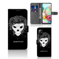 Telefoonhoesje met Naam Samsung Galaxy A71 Skull Hair