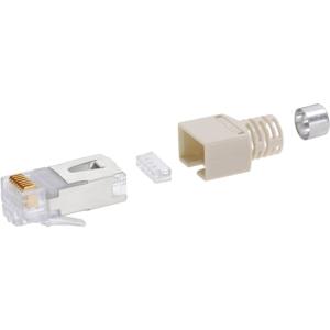 BEL Stewart Connectors CE6323 RJ45-stekkerverbinder CAT 5e Stewart SS37 Stekker, recht Aantal polen: 8P8C Grijs 1 stuk(s)