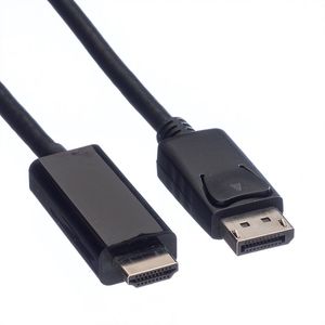 Value 11.99.5787 video kabel adapter 3 m DisplayPort Zwart