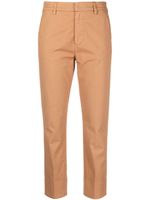 DONDUP pantalon slim à coupe courte - Marron