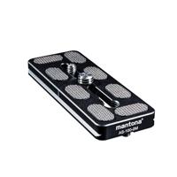 Mantona snelwisselplaat, 0, zwart, AS-100-2M