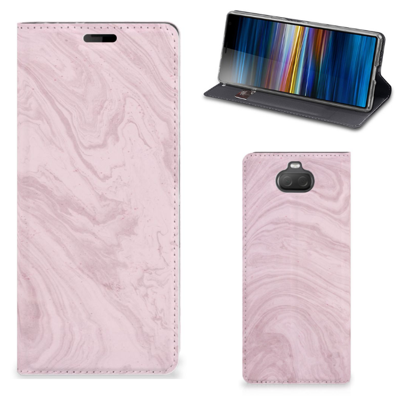 Sony Xperia 10 Standcase Marble Pink - Origineel Cadeau Vriendin Sony Xperia 10 Standcase Marble Pink - Origineel Cadeau Vriendin