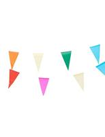 Papieren slinger kleurrijk 10m - veelkleurig