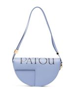 Patou sac porté épaule à logo imprimé - Bleu