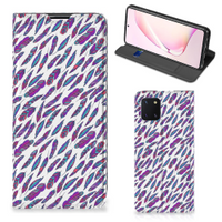 Samsung Galaxy Note 10 Lite Hoesje met Magneet Feathers Color