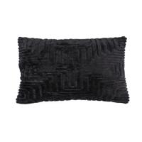 By-Boo Kussen 'Madam' 35 x 55cm, kleur Zwart