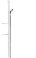 hansgrohe Unica`E glijstang m. Isiflex`B doucheslang 160cm en casetta`E zeepschaal 150cm wit/chroom