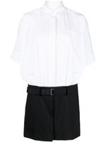 sacai robe Thomas Mason en coton - Blanc - thumbnail