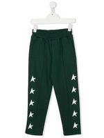 Golden Goose Kids pantalon de jogging à logo imprimé - Vert