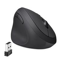 Perixx Perimice-719L Ergonomische Verticale Draadloze Muis, Linkshandigen, Draagbaar formaat, 3 DPI-niveaus, Ideaal voor Laptopgebruikers