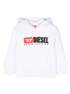 Diesel Kids hoodie en coton à logo brodé - Blanc