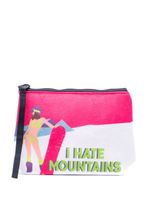 MC2 Saint Barth pochette imprimée Aline W-Hate Girl - Blanc