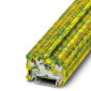 Phoenix Contact 3214602 Doorgangsklem 3.5 mm Push-Lock-veeraansluiting Groen, Geel 50 stuk(s)