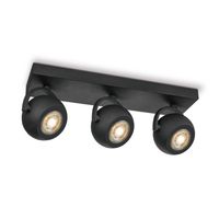 Home sweet home LED opbouwspot Nop 3L 35,5 cm - zwart - thumbnail