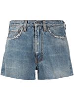 Maison Margiela short en jean à effet usé - Bleu - thumbnail