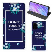 Samsung Galaxy S20 Plus Design Case Flowers Blue DTMP - thumbnail