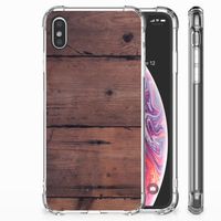 Apple iPhone Xs Max Stevig Telefoonhoesje Old Wood