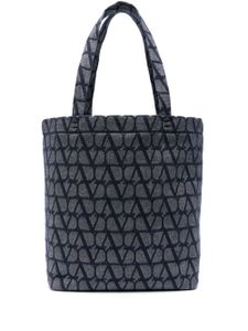 Valentino Garavani sac en jean à détail VLOGO - Bleu