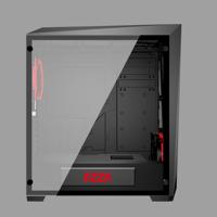 Thor 320 - Midtowermodel - ATX - geen voeding - zwart - USB/Audio