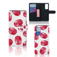 Huawei P40 Book Cover Pink Macarons