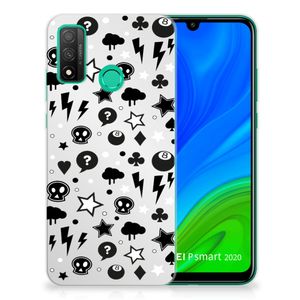 Silicone Back Case Huawei P Smart 2020 Silver Punk