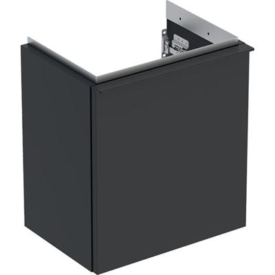 Geberit iCon fonteinonderkast 37x41.5x27.9cm 1 deur rechtsdraaiend met softclose Spaanplaat lava mat 502300JK1