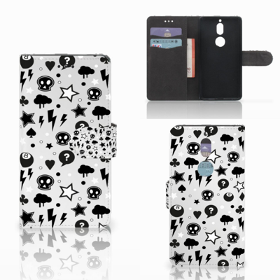 Telefoonhoesje met Naam Nokia 7 Silver Punk Telefoonhoesje met Naam Nokia 7 Silver Punk