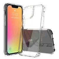 JT Berlin Pankow-Clear beschermhoes voor de Apple iPhone 13 hoes transparant (schokabsorberend TPU-frame, krasbestendige achterkant van acrylglas, anti-vingerafdrukcoating)