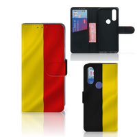 Motorola One Action Bookstyle Case Belgische Vlag