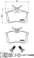 Remmenset, remschijf BREMBO, Remschijftype: Binnen geventileerd, Inbouwplaats: Achteras: , u.a. für Skoda, VW, Seat