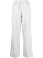 izzue pantalon droit à taille haute - Gris