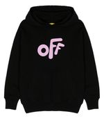 Off-White Kids hoodie à logo Arrows imprimé - Noir