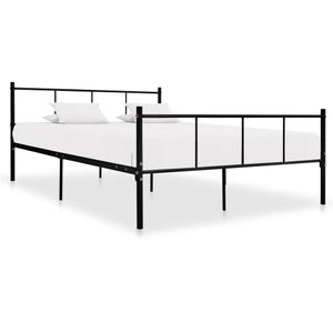 Bedframe metaal zwart 120x200 cm