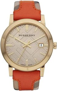 Horlogeband Burberry BU9016 Leder/Kunststof Multicolor 20mm