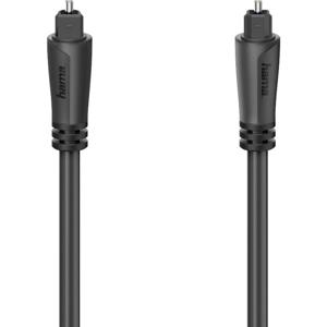 Hama Toslink Digitale audio Aansluitkabel [1x Toslink-stekker (ODT) - 1x Toslink-stekker (ODT)] 1.5 m Zwart