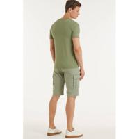 Purewhite regular fit cargo short The Miles Car W0663 kaki