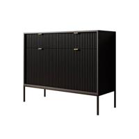 Meubella Dressoir Navil - Zwart - 104 cm