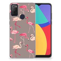 Alcatel 1S (2021) TPU Hoesje Flamingo - thumbnail