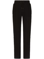 Dolce & Gabbana pantalon de jogging à broderies - Noir